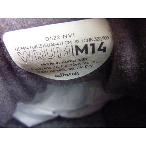 Allbirds Wool Runner-Up Mizzle Light Grey M14 - Picture 6 of 7